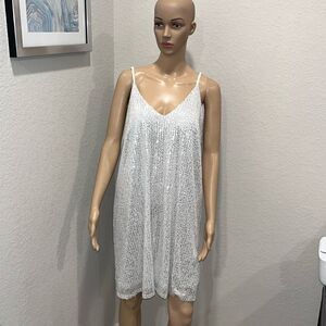 Silver cocktail dress